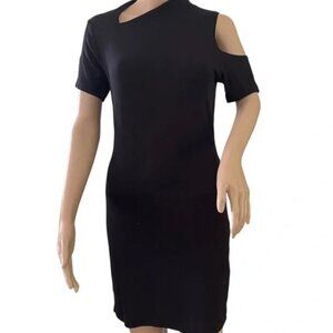 LNA Zuki Black Ribbed Dress - NWT